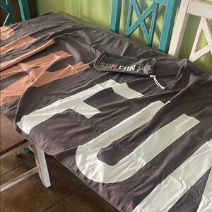 Quick dry Towel with saying “SUN FUN “ 7 8”L x 35 H